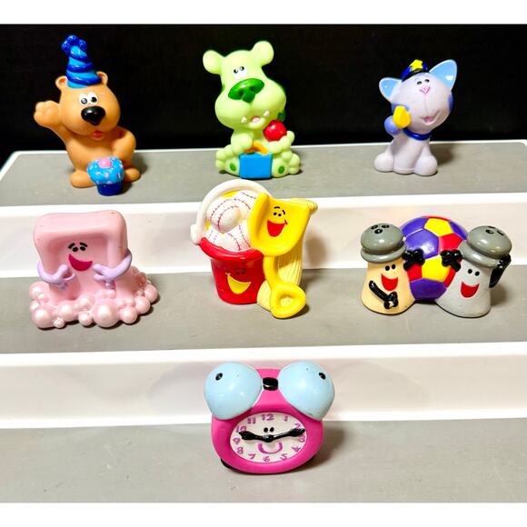 Nick Jr. Blues Clues Friends Toys Cake Toppers play figures vintage - Picture 1 of 6